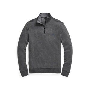 Polo by Ralph Lauren Dark Charcoal Gray Quarter‑Zip Sweater